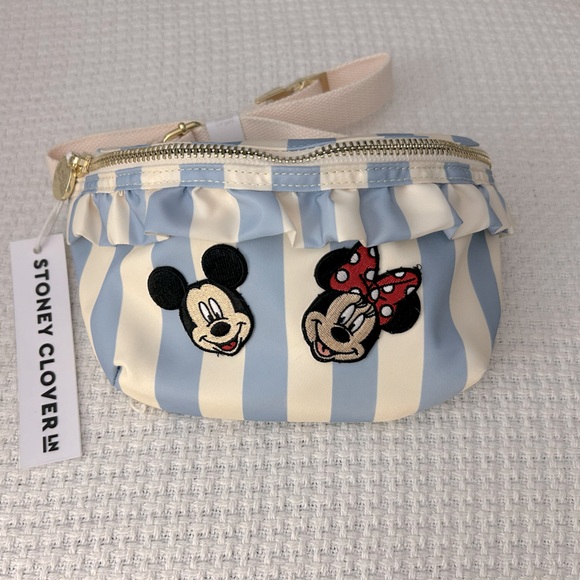 Stoney Clover Lane Handbags - NWT SCLN Hydrangea Fanny Pack with Mickey and Minnie Patches